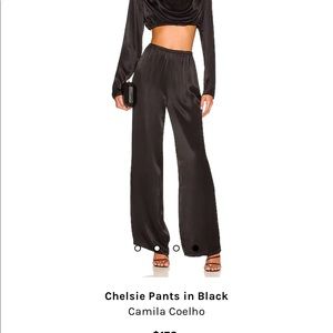 Camila Coelho Chelsie black pants